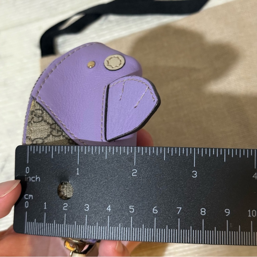 Gucci GG Supreme Monogram Coin Purse Whale: Purple (EUC) - Picture 14 of 15